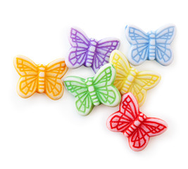 butterfly decoration on a white background