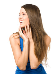 Fototapeta premium Surprised woman