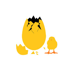 egg and chick illustration