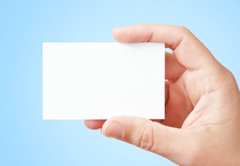 Blank business card