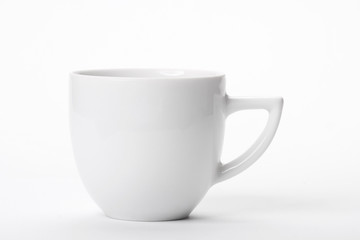 Empty coffee cup. Isolated on white background