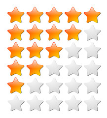 rating stars, web