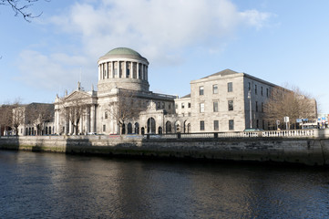 Fototapeta premium The Four Courts in Dublin City Ireland