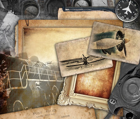 Retro composition, vintage background