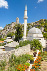 Fototapeta na wymiar Meczet i Pocitelj, Bośnia i Hercegowina