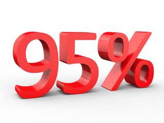 3d Schrift 95% rot