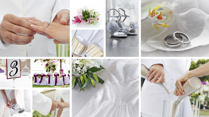 wedding collage