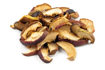 dried apples isolated