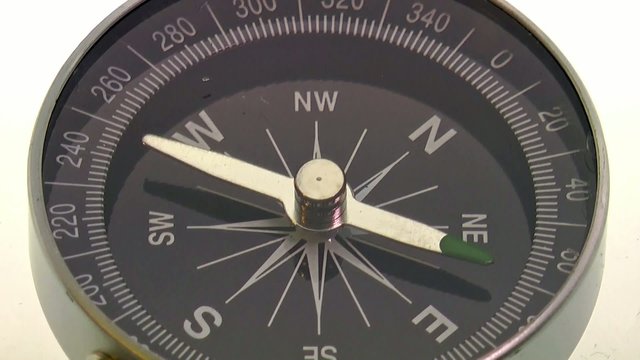 compass pointing east
