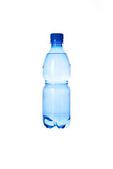 Bottled water isolated over a white background