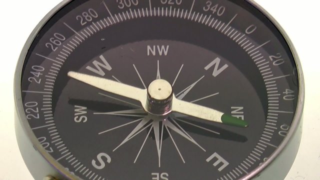 compass pointing northeast