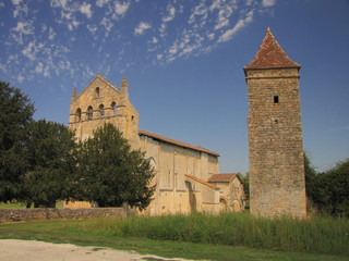 Fototapeta na wymiar Abbaye de Blasimon, Gironde, Aquitaine