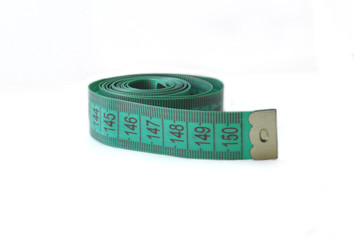 measuring tape isolated on white
