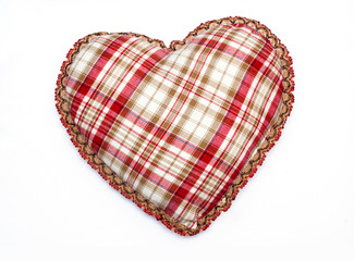 Heart with tablecloth texture
