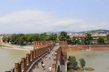 A view of Verona and its monuments