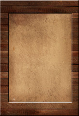 Paper on wood background or texture