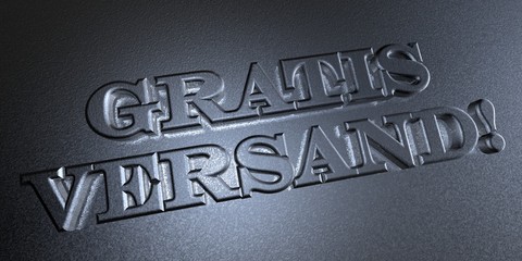Fototapeta premium 3D Stempel - GRATIS VERSAND