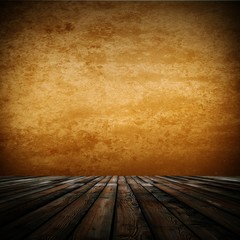 Wohndesign - Raum alt orange