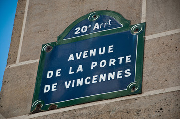 avenue de la porte de vincennes à Paris 20ièm
