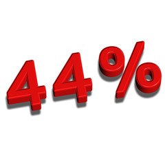 3d font 44%