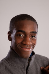 Obraz premium Handsome African American man with a smile