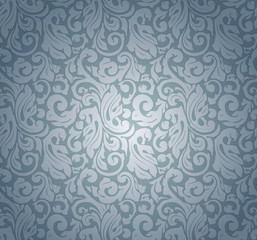Blue pattern seamless