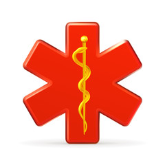 Rod of Asclepius emblem