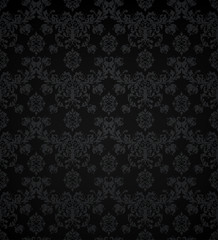 Wallpaper pattern black, seamless