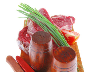 savory : bloody beef raw steak