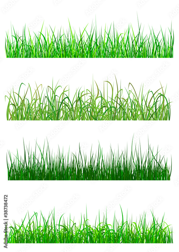 Aufkleber field and meadow grass patterns