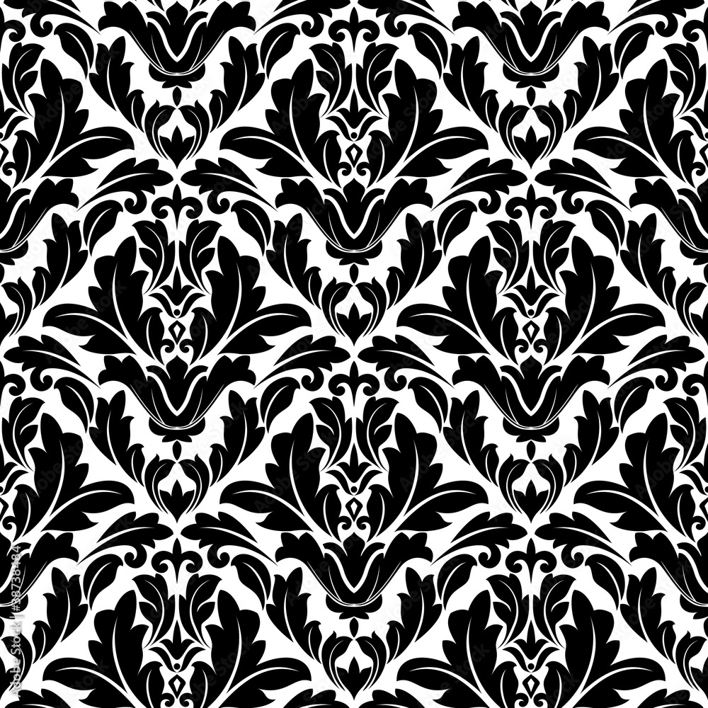 Poster retro flourish seamless pattern
