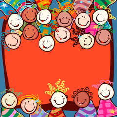 Fototapeta premium kids smiling