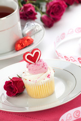 Heart Cupcake for Valentine Day