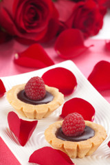 Raspberry Cake for Valentine Day