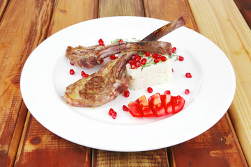food: ribs on white