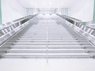Fototapeta premium Long staircase in underground