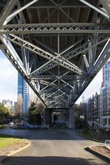 under burrard bridge , False Creek in Vancouver