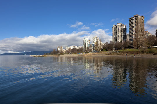 donwtown vancouver, west end, english bay beach