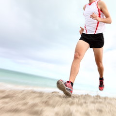 Running legs and shoes