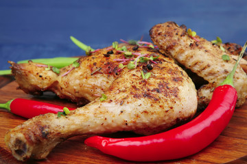 meat : grilled quarter chicken