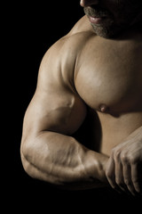 Obraz na płótnie Canvas bodybuilding man