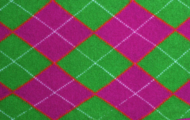 lilac and green argyle pattern fabric - 38744835