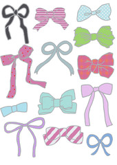 かわいいリボンがいっぱい