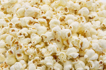 たくさんのポップコーンのアップ