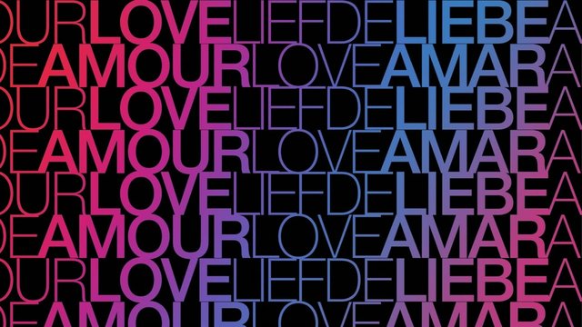 love message international saint valentine's day animation