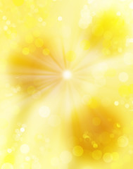 Gold blinking background. Holiday abstract light texture