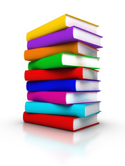 Stack of Colourful Books