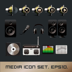 Media Icons Set © jet_spider