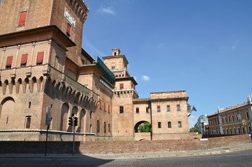 Estense Castle. Ferrara. Emilia-Romagna. Italy.