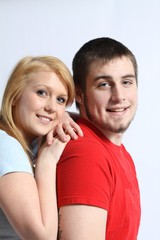 Beautiiul Blonde with Male